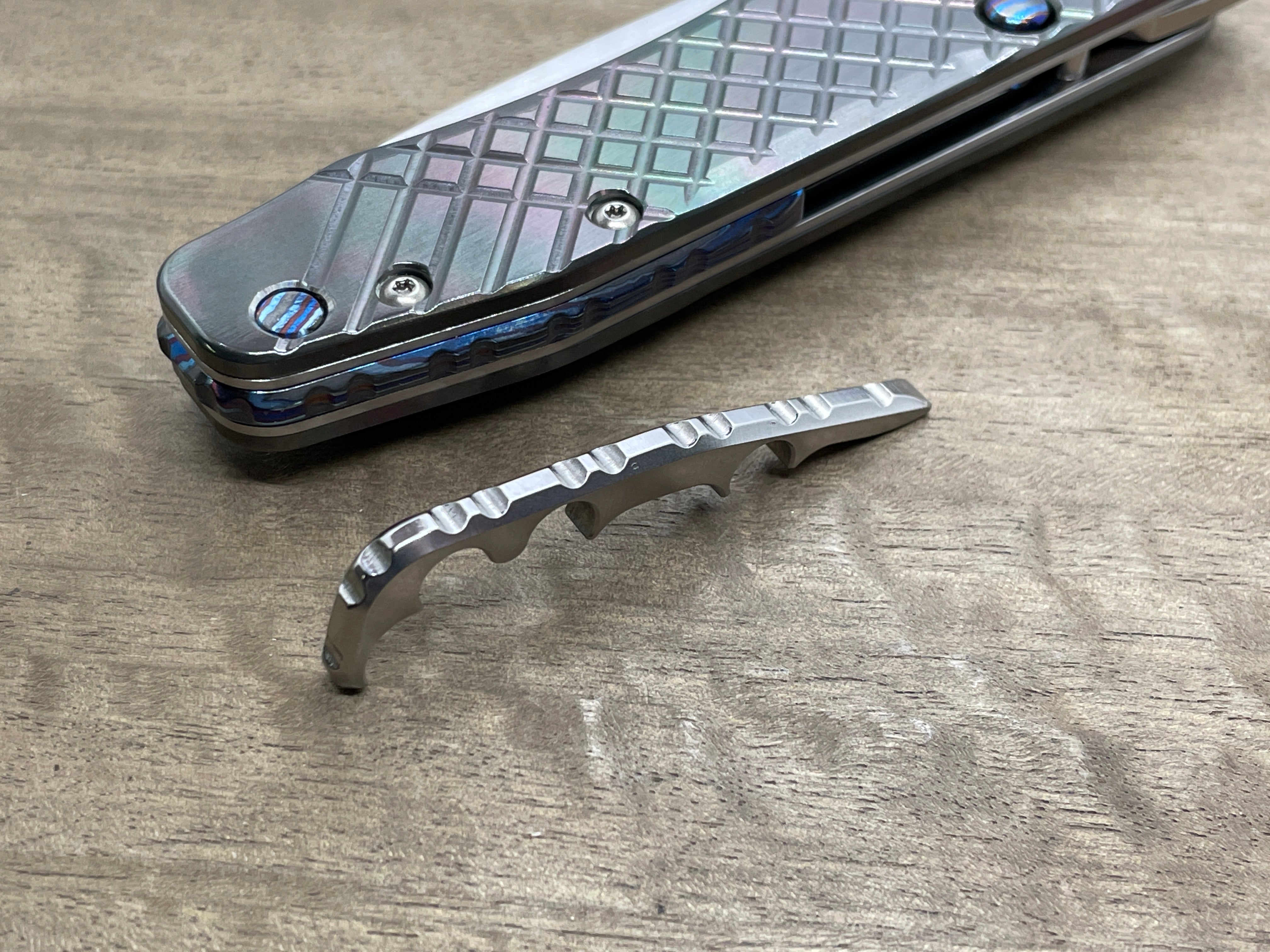 Titanium Gear BACKSPACER for Spyderco Smock MetonBoss